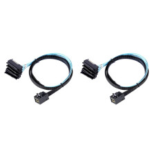 2X SAS HD 12G SFF8643 to 4 SAS 29 Pin SFF8482 Cable Connectors with 15 Pin Power Connector Controller