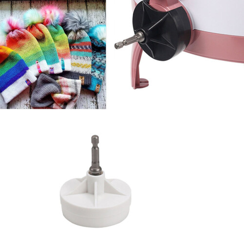 Adaptateur de machine à crocheter pour perceuse électrique blanc, facile à utiliser avec embout hexagonal