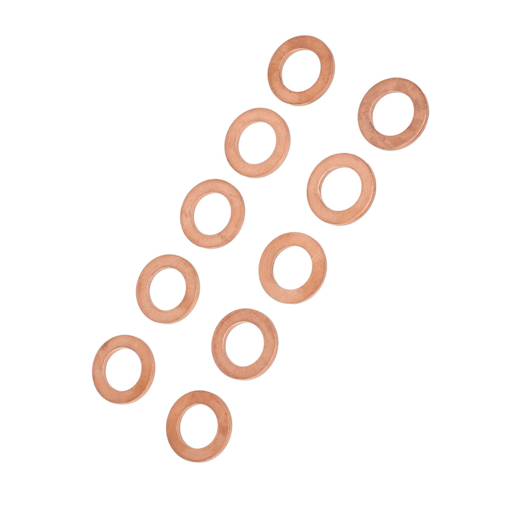 Copper Oil Drain Plug Washers 10 Pack M12 Flat Sealing Gasket For Car Servicing 9391388830480