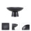 Black Ceramic Snack Dish Cake Plate Bread Tray for Storage 5