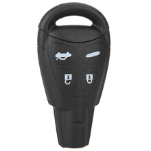 Replacement 4 Buttons Keyless Entry Remote Car Key Fob Shell Case Cover and Button Pad with Insert Blade Compatible with 9.3 and 9.5