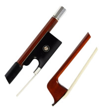Violin Bow, Brazilwood Octagonal Stick, Silver Wire Wrap, Ebony Frog, Student Beginner 4/4 and 1/8