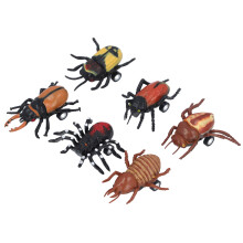 Ensemble de 6 voitures en plastique à tirer avec des animaux, jouets éducatifs sécurisés