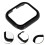 Black Pc Watch Cover with Tempered Glass Scratch-Proof Protector 3