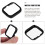 Black Pc Watch Cover with Tempered Glass Scratch-Proof Protector 11