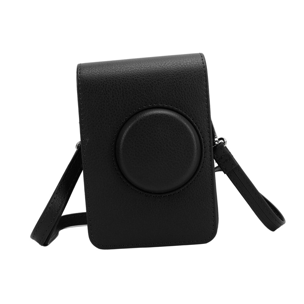 Camera Pouch Case Pu Leather Adjustable Strap Soft Liner Camera Protection Case Black 9381388830573