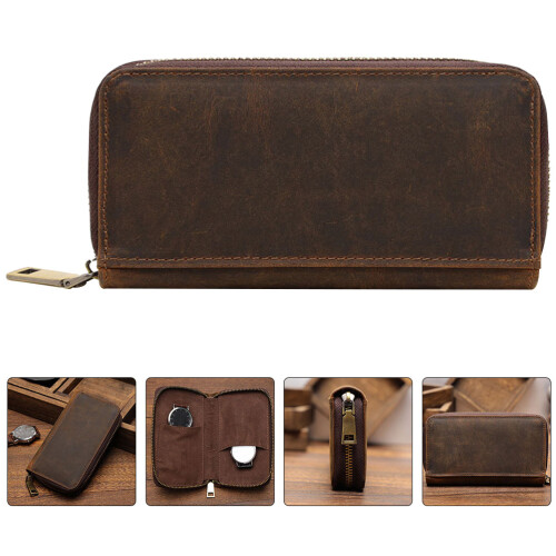 Lederen Reis Horlogecase Organizer Polshorloges 2