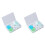4Pcs Lens Case Set Green with Double Storage Boxes for Lens Storing 2