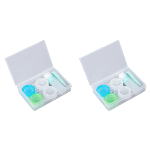 4Pcs Lens Case Set Green with Double Storage Boxes for Lens Storing 1
