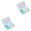 4Pcs Lens Case Set Green with Double Storage Boxes for Lens Storing 3
