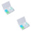 4Pcs Lens Case Set Green with Double Storage Boxes for Lens Storing 6