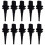 10Pc Front Rear Left Right Black Outside Car Air Temperature Sensor for  1 6 7 Series E46 E90 E91 E39 E60 E63 E38 1