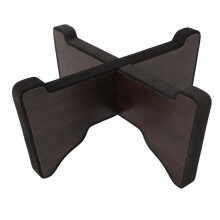 Steel Tongue Drum Stand Wooden Display Holder, Detachable Rosewood, Small for 68 Inch Drum