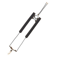 Saxophone Neck Strap Shoulder Harness, Soft Leather Padded, Adjustable Length for Sax Players
