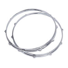 14 Inch 10 Hole Snare Drum Hoop Set, Alloy Batter Hoop Rim, 2 Pack, Universal Fit, Easy Install