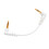 (White) Câble Aux 90 pour Casque et Autoradio 1