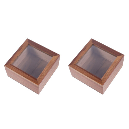 2 Pieces Containers With Lids Trinket Box Craft Boxes Storage Case 1