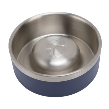Edelstahl-Hunde-Slow-Feeder-Schüssel 17,2 cm Anti-Rutsch- und Rutschfest