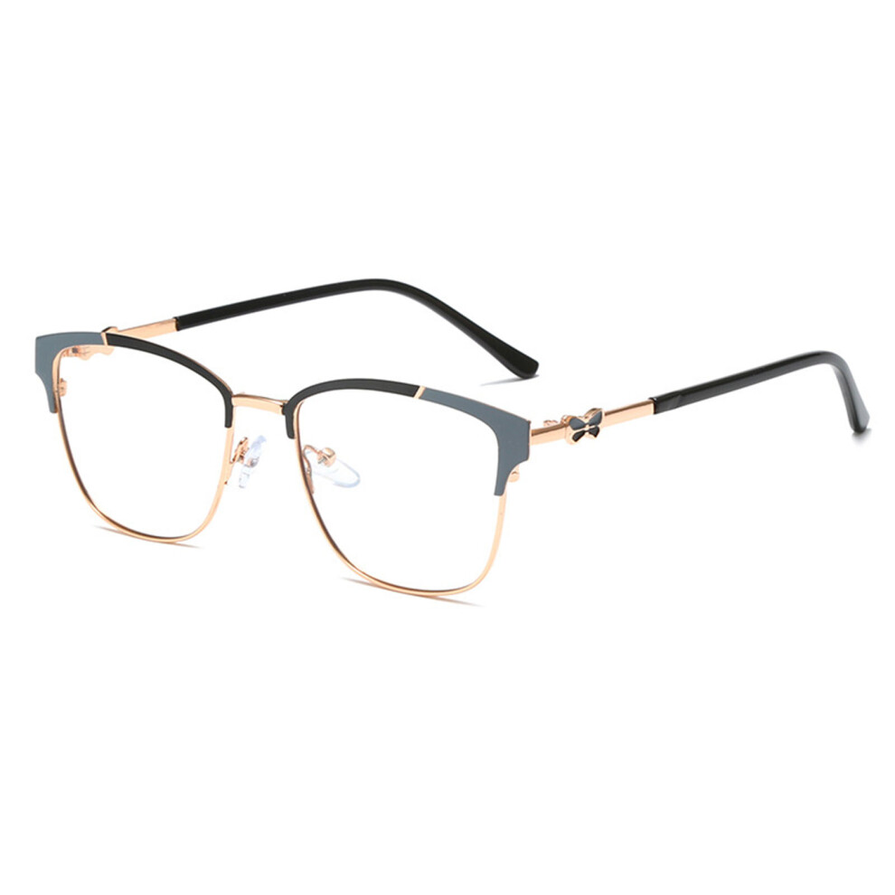 Penghui-Toys (Grey Rose Gold, Discoloration) Sqaure Color Changing Glasses Dual Use Filter Uv Rays Hd Lens Glasses For Working Office Business