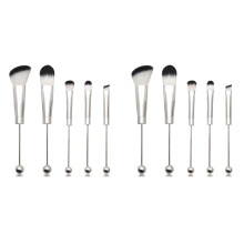 2X Beadable Makeup Brushes Silicone Beads DIY Makeup Cosmetic Brushes Beaded Brushes Kit for DIY