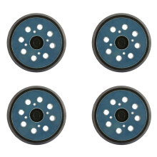 4 Pièces 5 Pouces 8 Trous 125Mm Crochet Boucle Tampon de PonçAge pour  Ponceuse Orbitale Disque Disques  Câble Sauvegarde Bâton sur Tampon