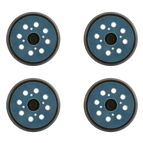 4 Pcs 5 Inch 8 Holes 125mm Hook Loop Sanding Backing Pad for  Orbital Sander Disk  Cable Backup Stick  Pad