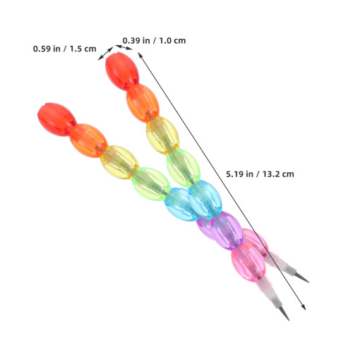 10pcs stackable pencils for kids, children's writing accessory 1