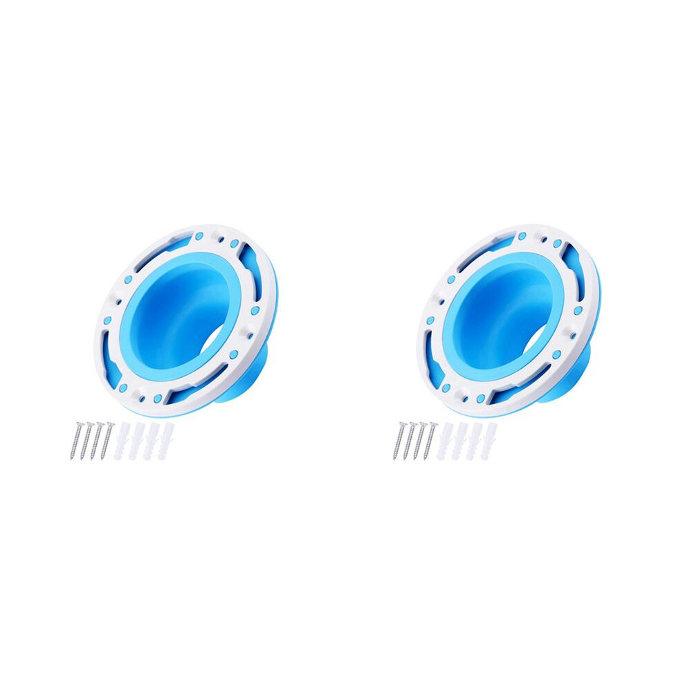 2X Toilet Flange Repair Kit, Universal Toilet Flange Fits, Fitting 4In And 5In Pipes, Toilet Repair And Install, 6034163785218