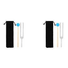 2X 432 Hz StäMgaffel LjudläKningsinstrument Klinisk Grad Nerv/Sensor för Perfekt LäKning Musikinstrumentstress
