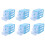 6X  Translucent Drawer Type Plastic Storage Box（Blue 3 Layers） 1