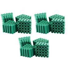 Monteringsskruvar Grön 6 mm Halkfri Plastpinne 300 St