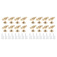 16 Packs Champagne Gold Cabinet Knobs Drawer Knobs Euro T Bar Cabinet Handles Modern Knobs for Cabinets and Drawers