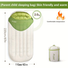 (2KG) Lightweight Synthetic Fiber Shuvaue Portable Sleeping Bag | Compact Outdoor Camping & Hiking Gear with Folding Design