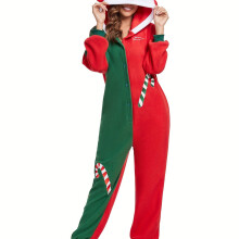 (Mixed Color 1, 10) Herbst und Winter Weihnachten Lebkuchen Mann Erwachsene Body Anzug Cosplay Kostüm Erwachsene Leistung Anzug Fleece Langarm Wa