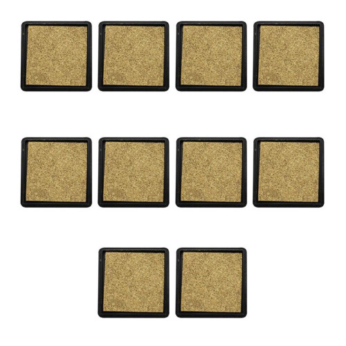 10X Ink Pad Stamp Pad for Wedding Letter Document Gold