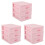 3X Plastic Drawer Designed 3 Compartment Jewelry Storage Box 1