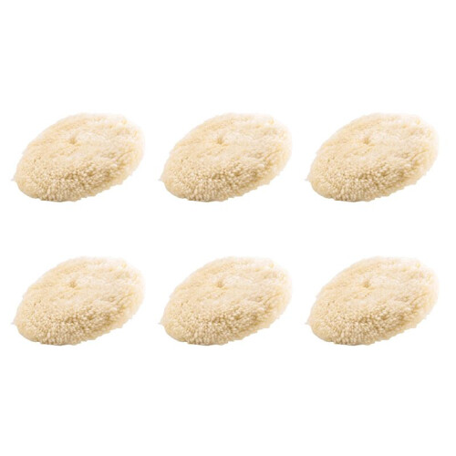 6X Almofada de Polimento de Polimento de Lã Macia de 7 Polegadas 180mm para Polimento Automático de Carro