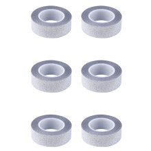 6pcs 10M Glitter Tape Stick Self Adhesive Sticker Label Decorative Paper DIY Silver