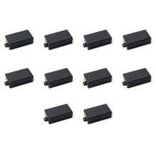 10X Plastic Cubierta de Pastilla Sellada Humbucker en Forma de Partes de Guitarra SQ ST Pickup (Negro)
