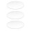 3X Transparent 3mm Thick Mirror Acrylic Round Disc Diámetro:60mm 1