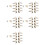 5X Machines Tuners Pegs Tuning Key with White Pearl Knobs 4L+4R for Mandolin 2