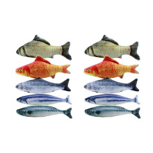 10 Stücke Katzen Minze Fisch Spielzeug für Katze 20 cm Katzen Spielzeug Katzen Fisch Kissen Katze Katzen Minze Spielzeug