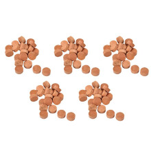 100Pcs Saxophone Cork Mats Trumpet Cornet Water Key Spit Value Cork Pads for Brass Instrument Parts Repair (Light Brown)