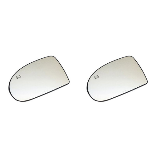 2X Left Door Wing Side Mirror Glass Heated with Backing Plate for  Compass 2007 - 2017