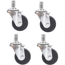 Office Chair Wheels 2 Inch, Office Chair Casters 4pcs for Carpet and Hard Floor, Default Color