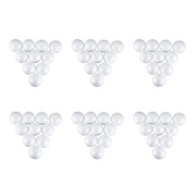 60 x Christmas Decoration Modelling Polystyrene Foam Sphere 10cm---White
