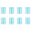 10X Plastic Rectangle 8 Compartments 7 Days Medicine Pill Box 1