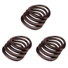 12 Pack Wooden Purse Handle D Shape Wooden Handles Replacement Tool for Crocheted Knitted Bag Straw Bag Handles