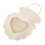 2Pcs Kids Hanging Photo Frames Beige Wood DIY Wall Display Frames 3