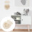 2Pcs Kids Hanging Photo Frames Beige Wood DIY Wall Display Frames 4